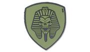 Odzież taktyczna i umundurowanie - 101 Inc. - Naszywka 3D - Pharaoh Skull - Zielony OD - miniaturka - grafika 1