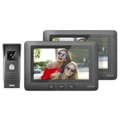 Systemy inteligentnych domów - Wideodomofon EURA VDP-45A3 Alpha Czarny - miniaturka - grafika 1