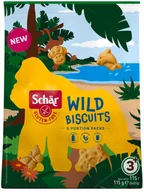 Zdrowa żywność - Wild Biscuits - herbatniki bezglutenowe dla dzieci Schar (5x23g) 115 g - miniaturka - grafika 1
