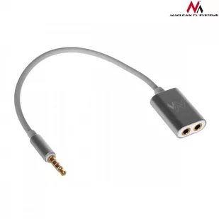 Maclean MCTV-580 Kabel adapter rozdzielacz 3,5mm słuchawki i mikrofon - Adaptery i przejściówki - miniaturka - grafika 1