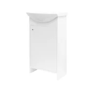 Szafki łazienkowe - Szafka stojąca z umywalką VERO 45 cm biała - miniaturka - grafika 1