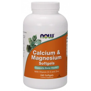 Now Foods Wapń, Magnez, Witamina D3 (240 kaps.) - Suplementy naturalne - miniaturka - grafika 1