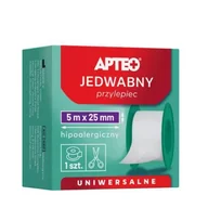 Apteczki i materiały opatrunkowe - APTEO Przylepiec Jedwabny 5mx2,5cm, 1 sztuka - miniaturka - grafika 1