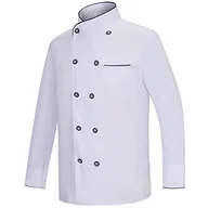 Kurtki damskie - MISEMIYA - Damska kurtka kucharska – damska kurtka kucharska uniform damska – Hospitality Uniform – Ref.844, Męskie kurtki kucharskie 8441 - białe, 3XL - miniaturka - grafika 1