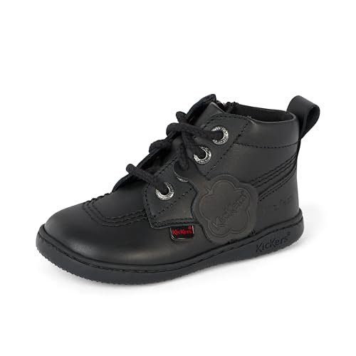 Kickers Unisex Baby Playflex Hi Botki, Czarny, 5 UK Child