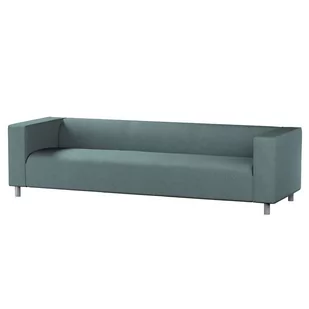 Pokrowiec na sofę Klippan 4-osobową, City, szary błękit szenil, 246x86x58 cm - Pokrowce na meble - miniaturka - grafika 1