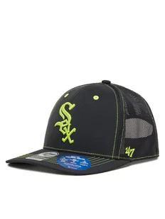 47 Brand Czapka z daszkiem MLB Chicago White Sox XRAY ’47 TRUCKER B-XRAYD06BBP Czarny - Czapki męskie - miniaturka - grafika 1