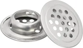 Kratki wentylacyjne - 20 szt. kratek wentylacyjnych ze stali nierdzewnej, otwór wentylacyjny do szafki, kratka wylotowa powietrza (19 mm) - miniaturka - grafika 1