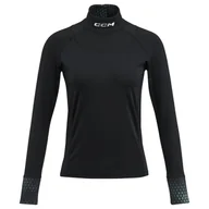 Koszulki sportowe damskie - Koszulka damska CCM Neck Guard LS Black XL - miniaturka - grafika 1