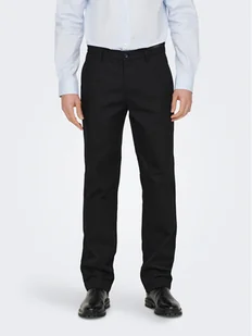 Only & Sons Spodnie materiałowe Edge-Ed 22024468 Czarny Relaxed Fit - Spodnie męskie - miniaturka - grafika 1