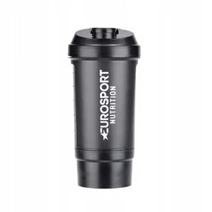 Eurosport nutrition Eurosport nutrition Shaker, czarny/przezroczysty  2022 Bidony EU-ACC-0010 - Shakery i bidony sportowe - miniaturka - grafika 1