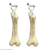 Dodatki do strojów karnawałowych - Widmann Kolczyki "Kości Szkieletora" WI1650B - miniaturka - grafika 1