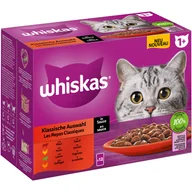 Mokra karma dla kotów - Whiskas 1+ Adult, saszetki, 12 x 85 g - Wybór dań klasycznych w sosie - miniaturka - grafika 1