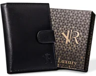 Portfele - Portfel skórzany N4L-P-GOAN-5269 Black/Red - miniaturka - grafika 1