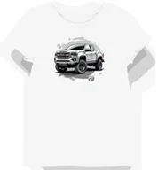 Koszulki i topy damskie - Koszulka damska biała Motoryzacyjny Styl w Srebrnym Wydaniu XL - miniaturka - grafika 1