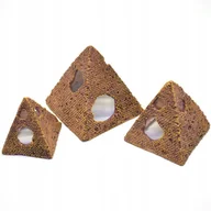 Dekoracje do akwarium - OZDOBA AKWARIOWA Piramidy KOMPLET 3szt 8,5-12,5cm - miniaturka - grafika 1