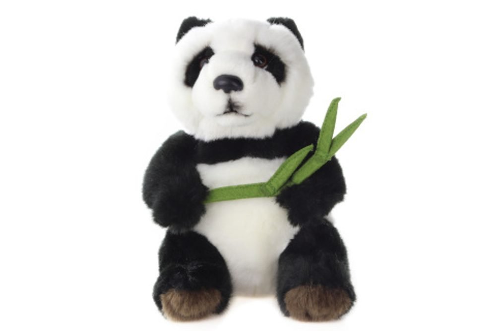 ZOO: maskotka MIŚ PANDA z bambusem - 17cm - 82040