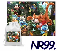 Puzzle - PUZZLE 96 EL. UKŁADANKA PREZENT SMERFY SMERF WAŻNIAK + WORECZEK Z NADRUKIEM - miniaturka - grafika 1