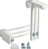 Akcesoria do wystroju okien - Wieszaki do rolet bezinwazyjne długie białe - miniaturka - grafika 1