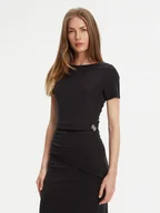 Koszulki i topy damskie - Guess T-Shirt W5YP14 KAQL2 Czarny Regular Fit - miniaturka - grafika 1