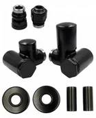 Zawory i kraniki - Zawór regulacyjny Integra prawy GZ1/2 czarny mat All in One - miniaturka - grafika 1