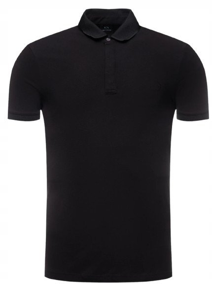 ARMANI EXCHANGE CZARNA KLASYCZNA KOSZULKA POLO MĘSKA M 1J9A