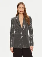 Marynarki i żakiety damskie - Guess Marynarka W5RN48 WGX40 Srebrny Regular Fit - miniaturka - grafika 1