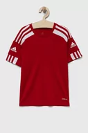 Koszulki dla dziewczynek - adidas Performance t-shirt dziecięcy kolor czerwony wzorzysty - miniaturka - grafika 1