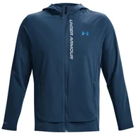 Kurtki męskie - Męska wiatrówka Under Armour Outrun the Storm Jacket Rozmiar: L / Kolor: niebieski - miniaturka - grafika 1