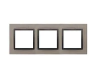 Klawisze i ramki - Ramka potrójna betonowa Czarny DRN3/98 Simon 54 Nature Kontakt-Simon - miniaturka - grafika 1