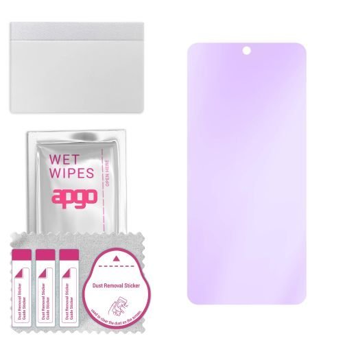 szkło ochronne na ekran Hybrydowe 9H z filtrem ANTI-BLUE zamiennik hartowanego do Google Pixel 8 Pro - apgo hybrid ANTI-BLUE Flexible Hybrid Glass...