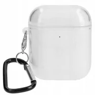 Akcesoria do słuchawek - Etui Bizon Case Headphone Clear do Apple Airpods 1/2, przezroczyste - miniaturka - grafika 1