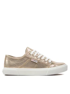 ONLY Shoes Tenisówki Nicola 15318574 Złoty - Trampki damskie - miniaturka - grafika 1