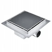 Odpływy liniowe - Odpływ liniowy podłogowy kwadratowy Estiva JUST QUADRO 20x20 cm - miniaturka - grafika 1
