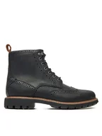 Botki męskie - Clarks Kozaki Batcombe Lord 261348577 Czarny - miniaturka - grafika 1