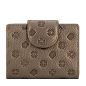 Portfele - Damski portfel w tłoczenie ze skóry złoty - miniaturka - grafika 1