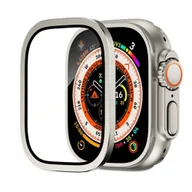 Akcesoria do smartwatchy - 2W1 RAMKA ALUMINIOWA METALOWA + SZKŁO HARTOWANE DO APPLE WATCH ULTRA 2 49mm - miniaturka - grafika 1