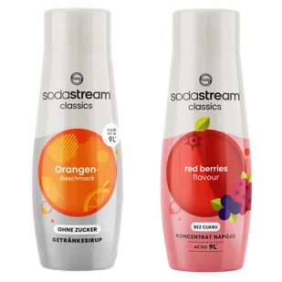 Zestaw 2 koncentratów Sodastream Orange Pomarańcza Zero + Red Berries - Syropy i koncentraty owocowe - miniaturka - grafika 1