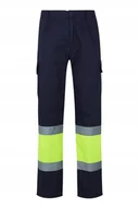 Odzież robocza - Spodnie Robocze Velilla Unisex 5Xl W Kolorze Granatowym I Neonowo Żółtym - miniaturka - grafika 1