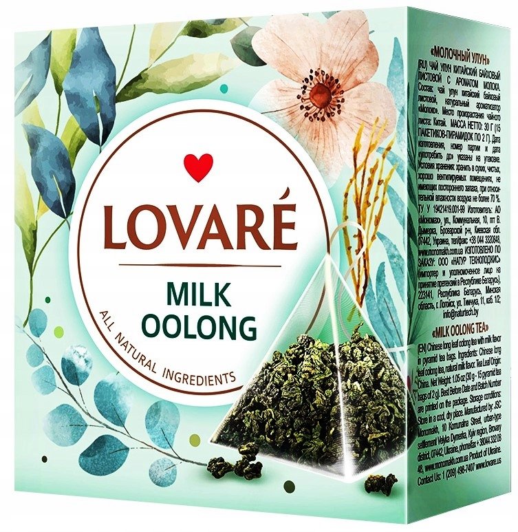 Herbata zielona Milk Oolong Lovare (2g 15 piramidek)
