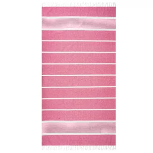 HOME ELEMENTS Ręcznik kąpielowy Fouta różowy, 90 x 170 cm - Ręczniki - miniaturka - grafika 1