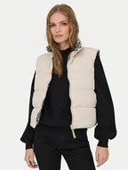 Kamizelki damskie - ONLY Bezrękawnik Tammy 15357509 Beżowy Regular Fit - miniaturka - grafika 1