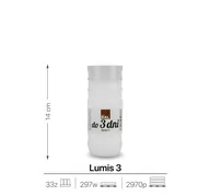 Lampiony i znicze - Wkład do zniczy 14 cm do 3 dni Lumis 3 / RAL - miniaturka - grafika 1