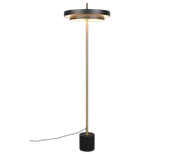 Lampy stojące - Trio KEATON 440210180 lampa stojąca LED 21W CCT wykończenie czarny / złoty - miniaturka - grafika 1