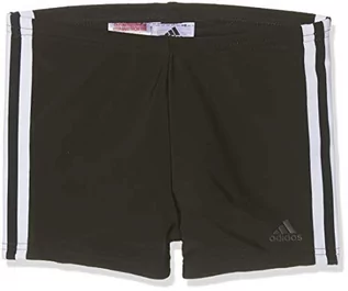 Kąpielówki dla chłopców - Adidas chłopięce szorty kąpielowe, 3 paski czarny czarny/biały 158 - grafika 1
