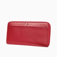 Portfele - Portfel Damski Skórzany Duży RFID Skóra Naturalna PUCCINI Czerwony NA1500 3 - miniaturka - grafika 1