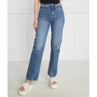 Spodnie damskie - CALVIN KLEIN JEANS Jeansy HIGH RISE STRAIGHT | Straight fit - miniaturka - grafika 1