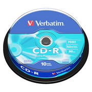 Nośniki danych - Verbatim - Plyty Verbatim CD-R 52X 700MB Extra Protection Pudelko 10 szt. - miniaturka - grafika 1