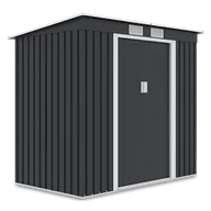 Altany ogrodowe - Szopa narzędziowa OREGON 201x121cm Cold Grey, metalowa, z przesuwanymi drzwiami, idealna do przechowywania narzędzi ogrodowych i sprzętu Hardmaister - miniaturka - grafika 1