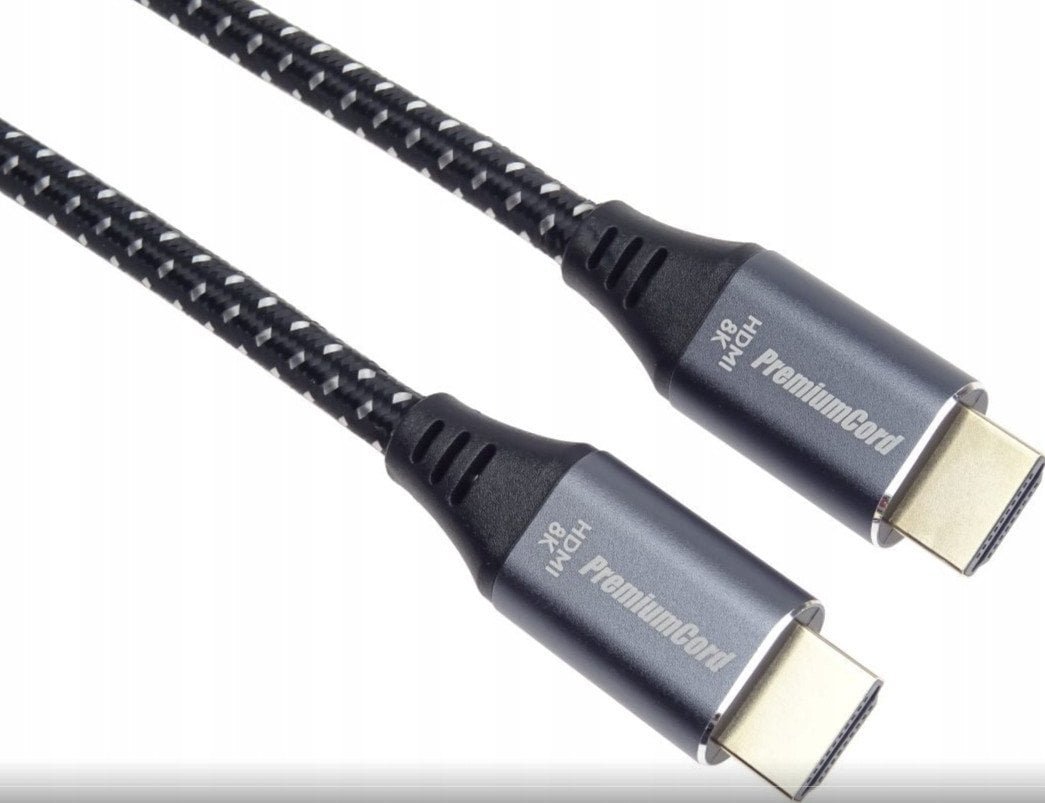 PREMIUMCORD Kabel Ultra HDMI 2.1 High Speed + Ethernet kabel 8K@60Hz, zlacené konektory, 10m